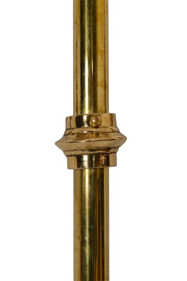 Brass Trishul with Damru for Temple | 37-Inch Damroo Trishul