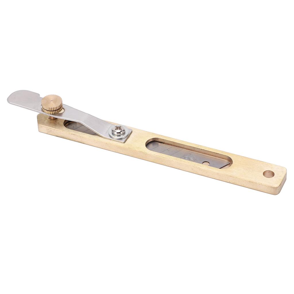 Leather Craft Cutter Durable Brass Adjustable Spacing Positioning Portable Hobby Knife for DIY