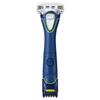 Schick Physical Multi Body Shaver (with Blade + 1 Replacement Blade) Trimmer with Skin Guard vio for Men Blue 5 Blades