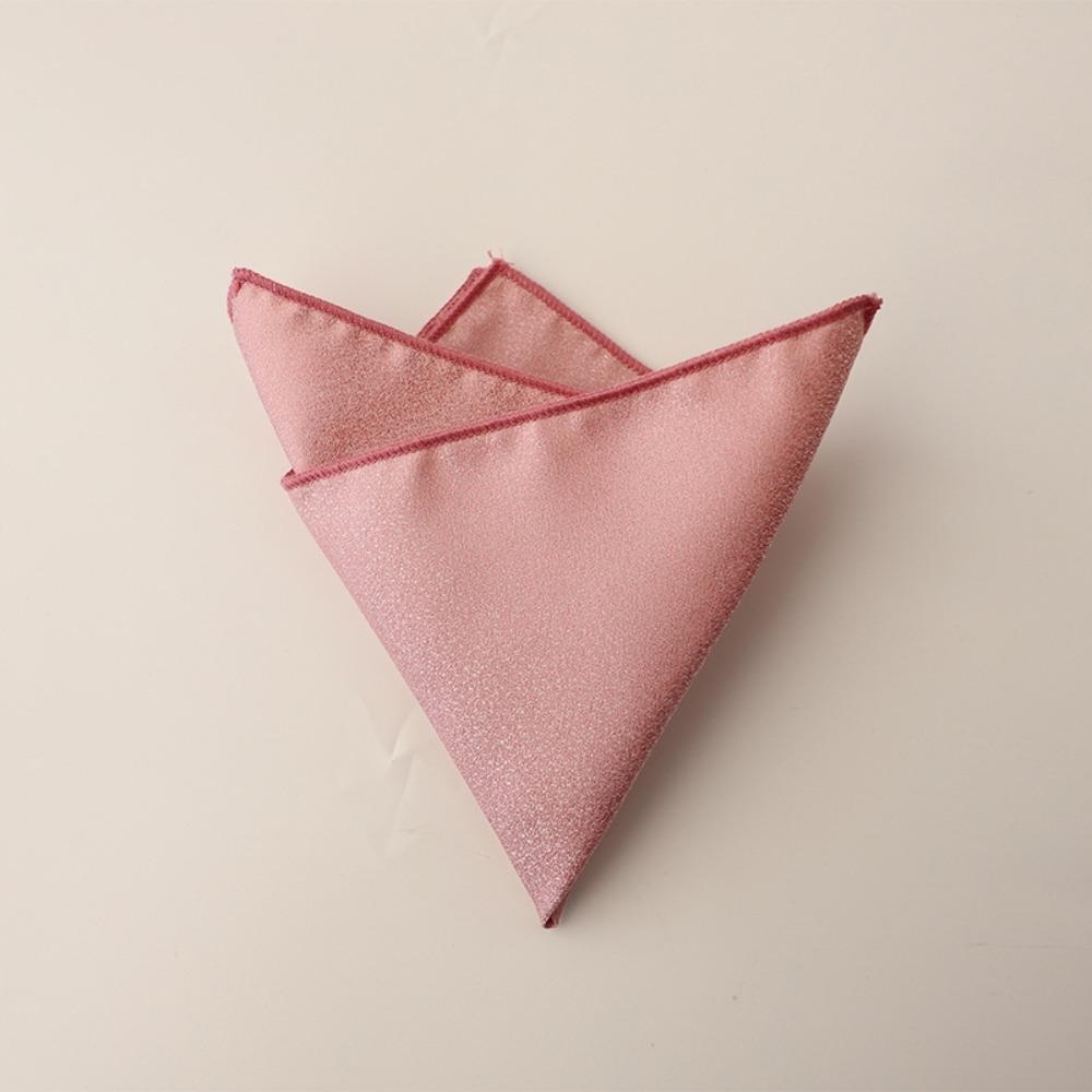 Polyester Men Handkerchief Solid Color Wedding Shirt Accessory Elegant Mens Pocket Square  For Men