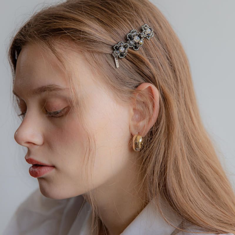 

Jean Paul Clarisse Flower Bead Hairpin LFSL0285 Khaki