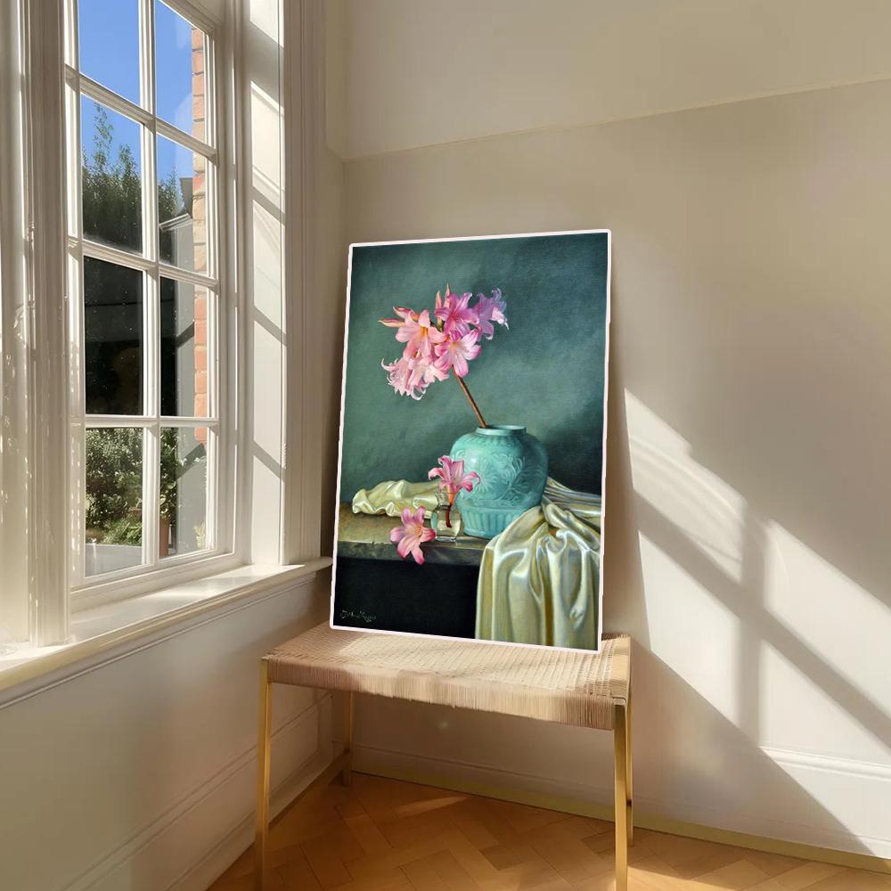 Vintage Still Life Print Retro Flowers Poster For Living Room Decor Aesthetic Peony Daisy Lily Flower Canvas Painting Wall Art