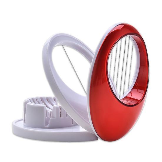 3-In-1 Stainless Steel Egg Slicer Multifunction Strawberry Banana Mushroom Fruit Vegetable Hard Boiled Eggs Cutting Tool Kitchen Gadgets