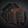VIPERADE PJ8 EDC Leather Sheath for Tactical EDC Pocket EDC Organizer Leather Belt Leather Slip Sheath Bullets, Knives, Tools, Flashlights, Pens,