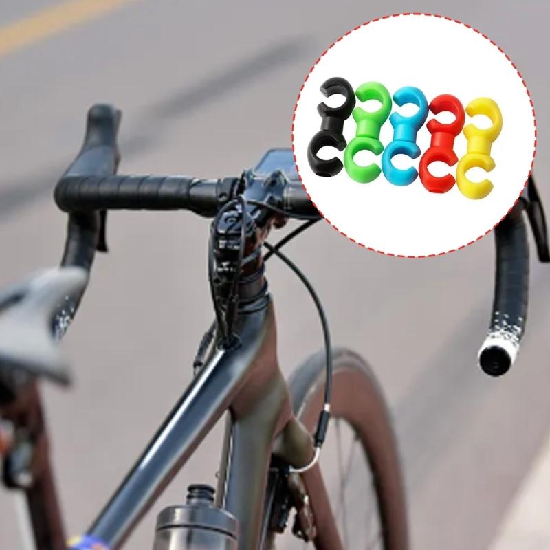 10pcs Bicycles Brake Wire Holder With Strong Grip Cycling Brake Line Fastener for Bike Cable Arrangement