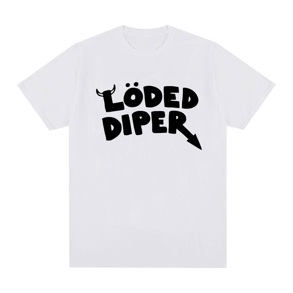 LODED DIPER DIARY OF A WIMP KID T Shirt Male Brand Tee Shirt Men Summer Cotton Short Sleeve Oversized T Shirts Harajuku Couples