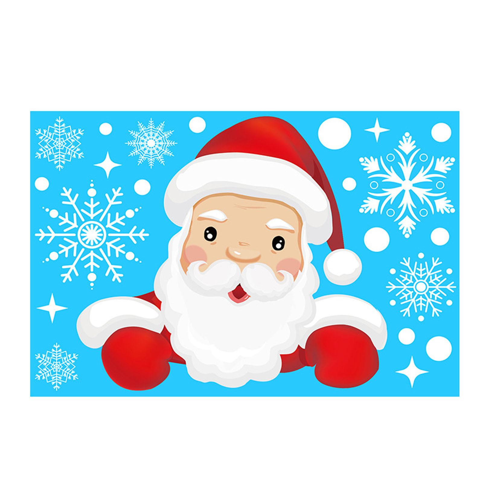 

Электростатические стеклянные наклейки на Рождество и рождественские наклейки на стены