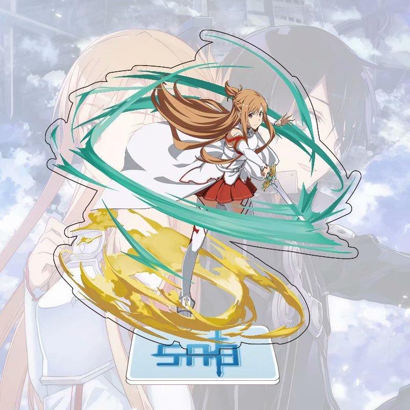 

15 см аниме Sword Art Online Юки Асуна Асада Шино акриловая подставка фигурки Коллекционная модель украшения игрушки 6