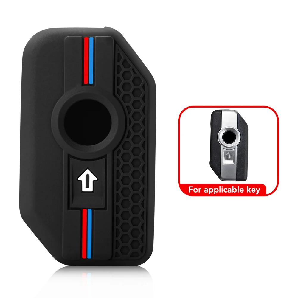 

Силиконовый чехол для ключа мотоцикла, защитный держатель, оболочка, стайлинг интерьера для BMW F750 F850 GS Adv F900 R XR K1600 GT GTL R1200 чёрный