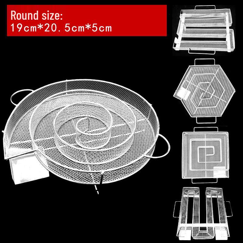 Stainless Steel Round BBQ Smoke Generator Basket