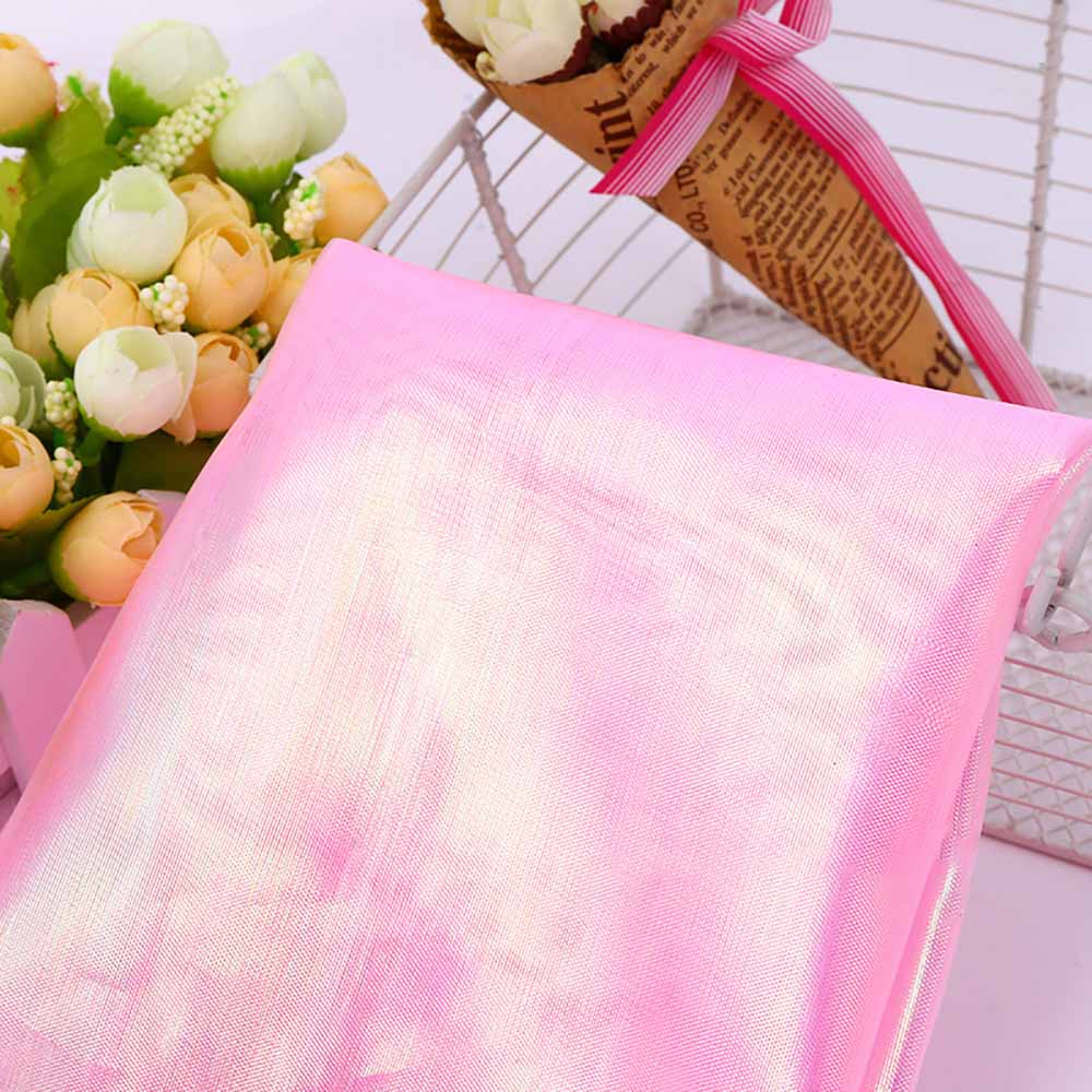 100X150CM Iridescent Tulle Tablecloth With Colorful Plain Yarn Bright Silky Fabric For Costumes Wedding Mermaid Birthday Party Decoration Supplies