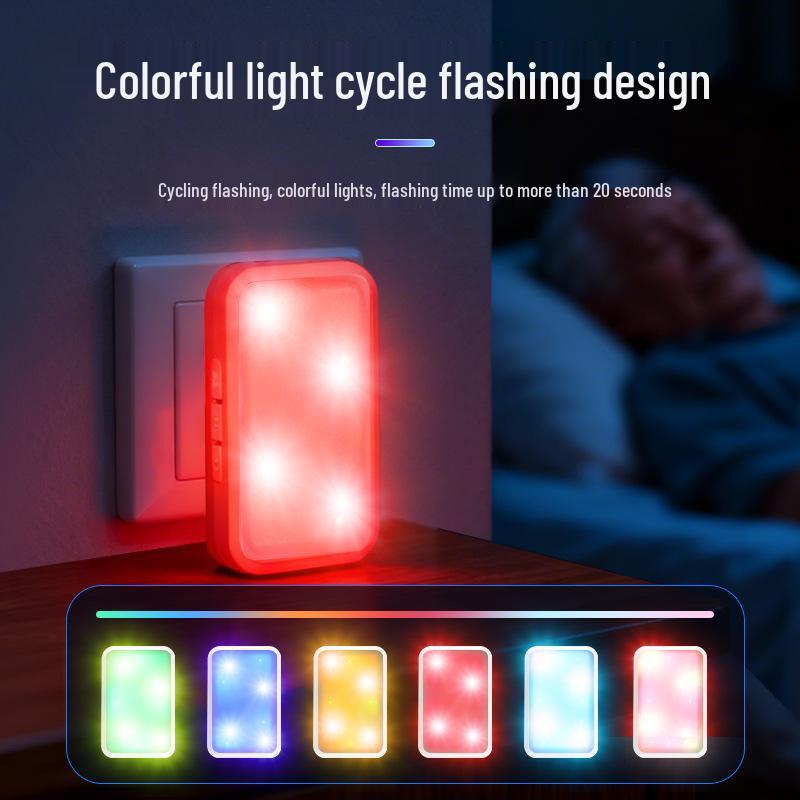 Home Wireless Flash Doorbell: 12 Strobe Lights, Strong Light Reminder, High Volume, Ideal for Elderly/Deaf-Mute, Service Call Button, Silent Mode.