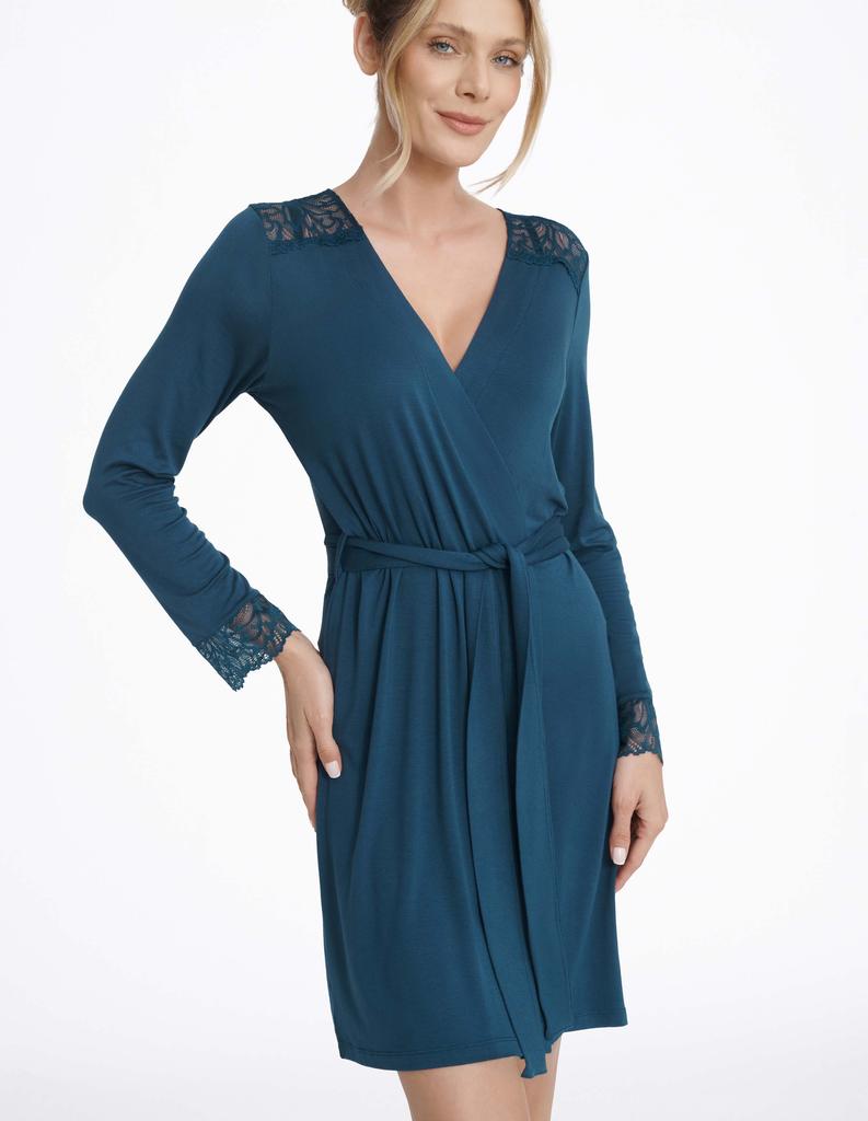 Nox Esotiq Women's Bathrobe | Turquoise M