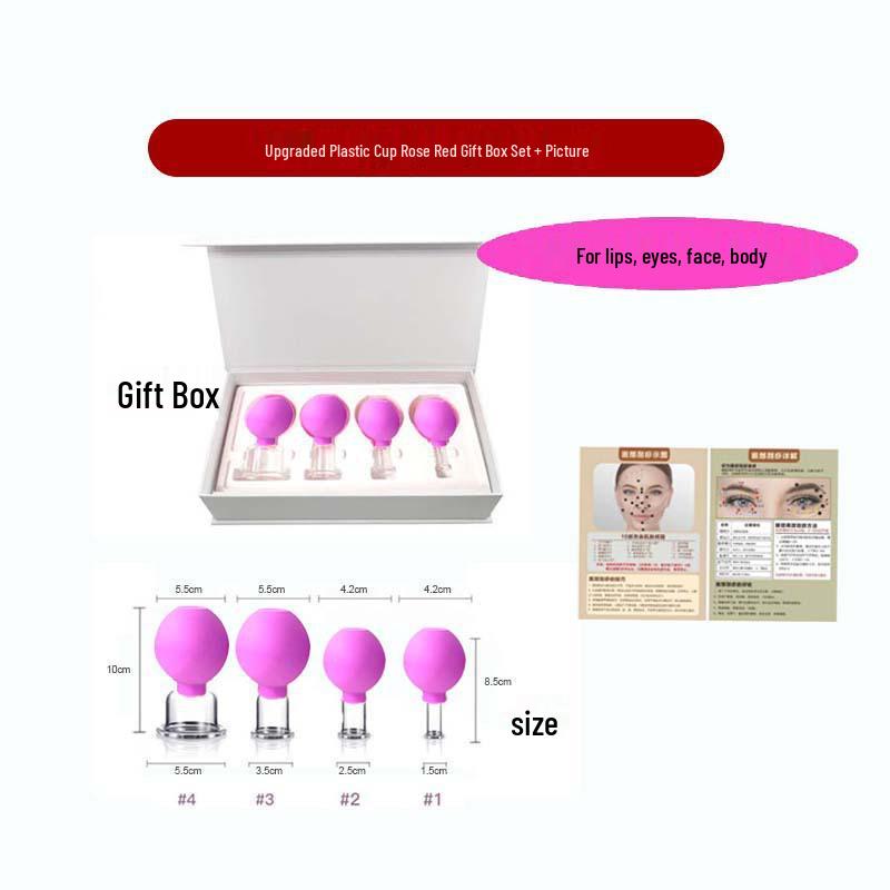 Enhanced Silicone Facial Cupping Set for Skin Lifting and Beauty