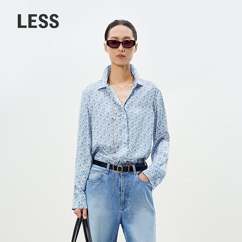 Less 2025 Spring Silk Blend Long-Sleeve Shirt