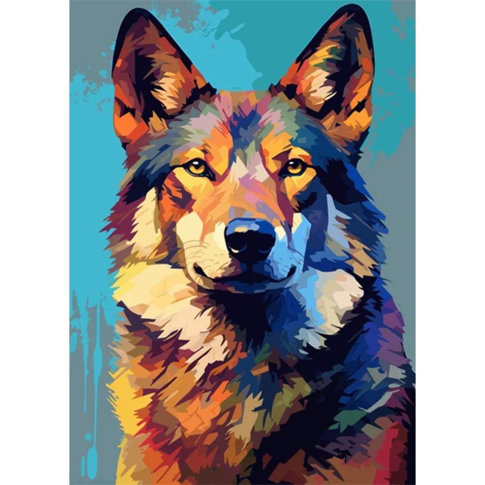 Abstrakt Färgstark Vilda Djur Canvasmålning Bläckfisk Katt Apa Lejon Graffiti Popkonst Målare Väggkonst Väggmålning för Heminredning