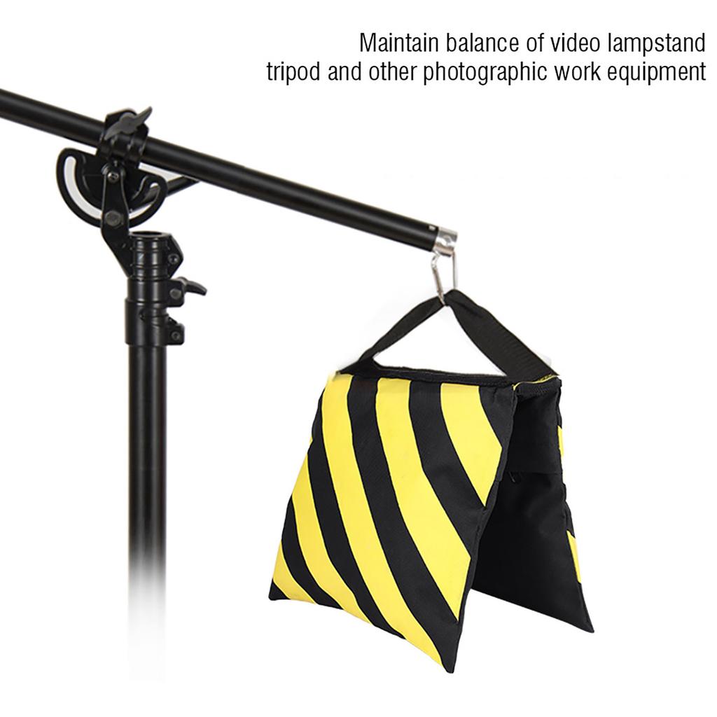 Yellow & Black Stripes Sand Bag Sandbag Weight Bags for Studio Video Light Stand Tripod