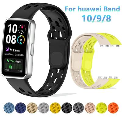 Silikónový remienok pre huawei Band 10 9 8 Príslušenstvo Športový priedušný Náramok Pásik na zápästie opasok pulseira correa pre huawei band 9/8