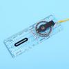 Foldable Map Compass Multifunctional Transparent Acrylic Outdoors Tool for Camping Hiking
