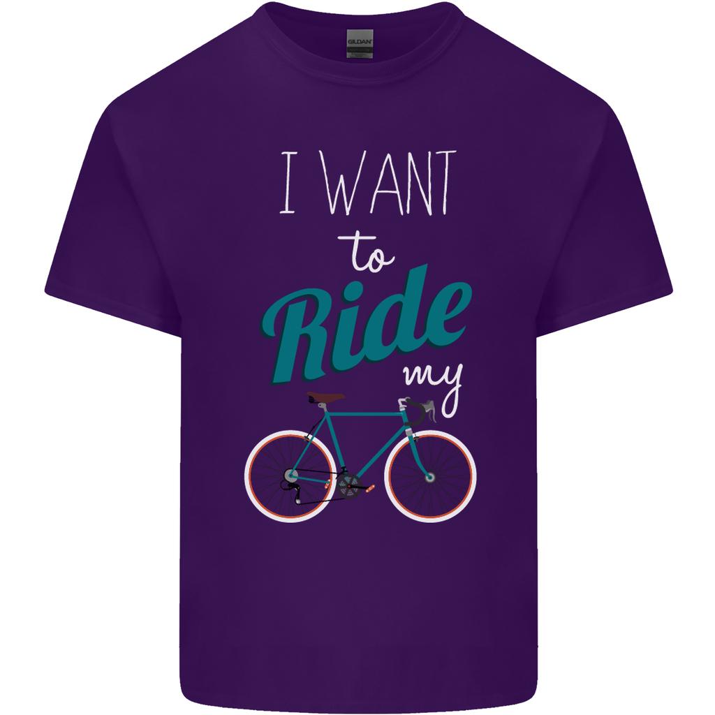I Want To Ride My Bike Cycling Cyclist Unisexs Light Cotton TShirt