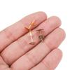 100pcs/lot KC Gold Stud Earring Blank Base with Earrings Plug Findings Fit Cabochon Cameo Settings For DIY Jewelry Making
