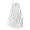 White Suspender Dress Women's 2025 Summer New Loose Small Fresh Cotton Sleeveless Solid Color Splicing Long Skirt