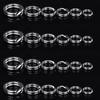 100pcs/Set 3#-8# Fishing Split Rings Double-Loop SS Lures Tackle Connectors Tool