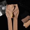 Spring and Autumn Men's Stockings with JJ Set Pantyhose Sexy Slim Mask High Waist Traceless Bottom Stockings + Oil Socks
