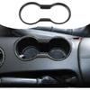 Car Water Cup Holder Frame Trim Cover for Ford Mustang 2015- Carbon Fiber