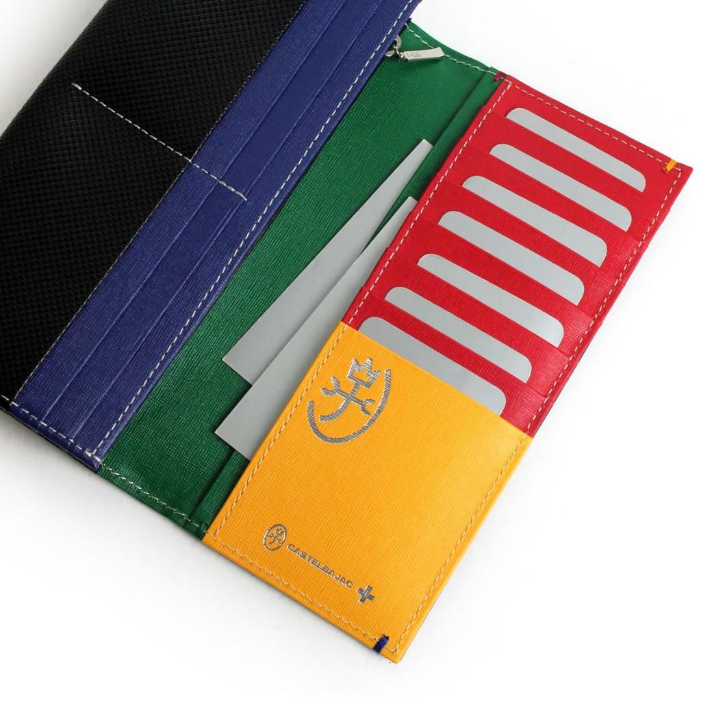 TORQUE Long Wallet with Coin Purse Long Wallet Leather Leather Accessories 096635 Black [Castelbajac]