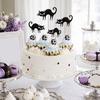 8 Stück Katzen Cupcake Topper Halloween Schwarzer Kuchen Niedliches Kätzchen