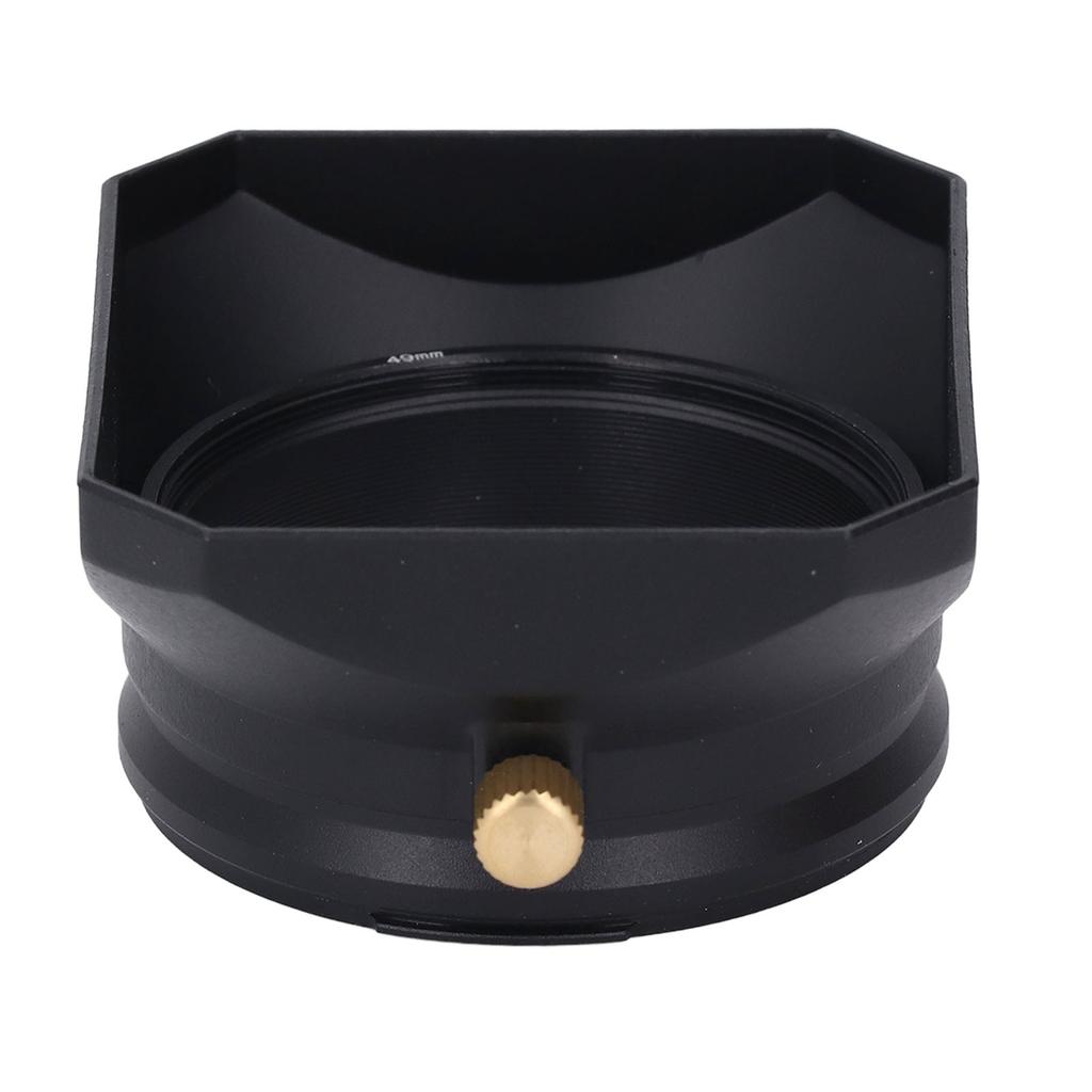 Solblender Firkantet Retro Digitalkamera Solblender for Fujifilm X100-serien for 49mm Filtre Svart