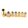 Handle Drill Chuck 7pcs Brass Gold Drilling Heads Connector Attachment