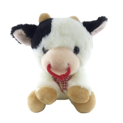 Pelúcia Vaca Sentada Fofa para Vendas, Pequena, F0273