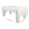 Toilet Stool Ottoman Folding Adults White Marble Poop Potty Training Step for Bathroom Short Child