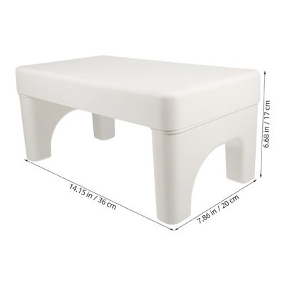 Taburete para Inodoro Otomana Plegable Adultos Mármol Blanco Orinal Paso de Entrenamiento para el Baño Niño Bajo