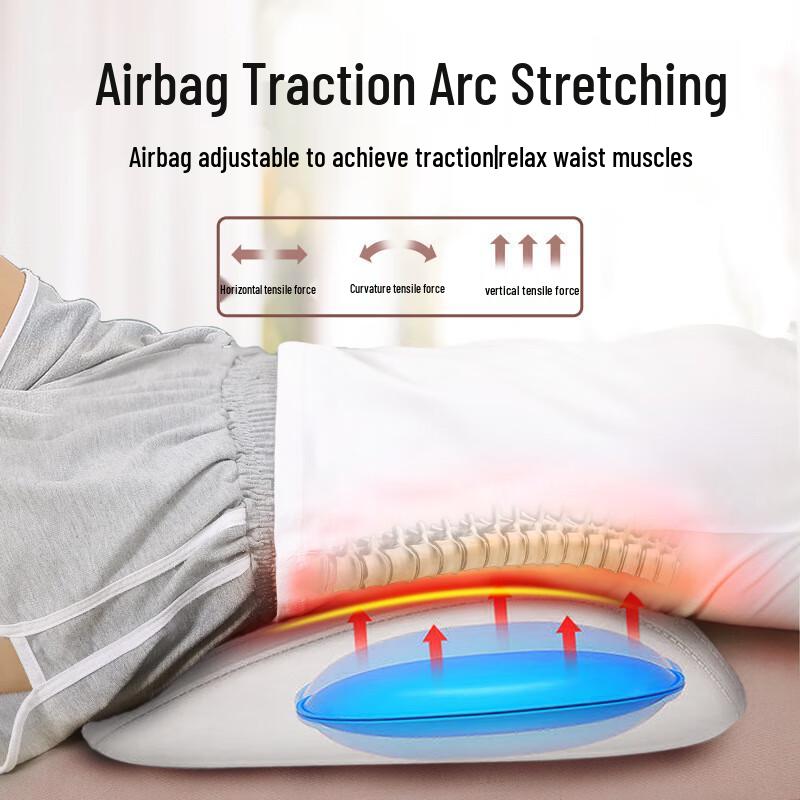 Kangzuo Upgraded Lumbar Massager with Airbag, Heat, and Vibration CN plug (adapter included)