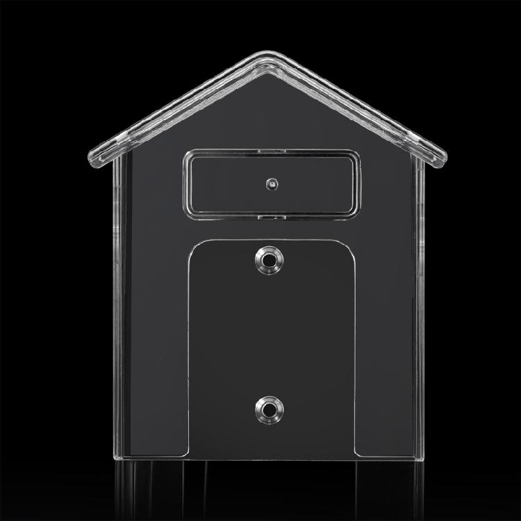 Wireless Doorbell Rain Cover Protective Box Door Bells Rings Waterproof Case Clear House Shape Doorbell Rain Cover