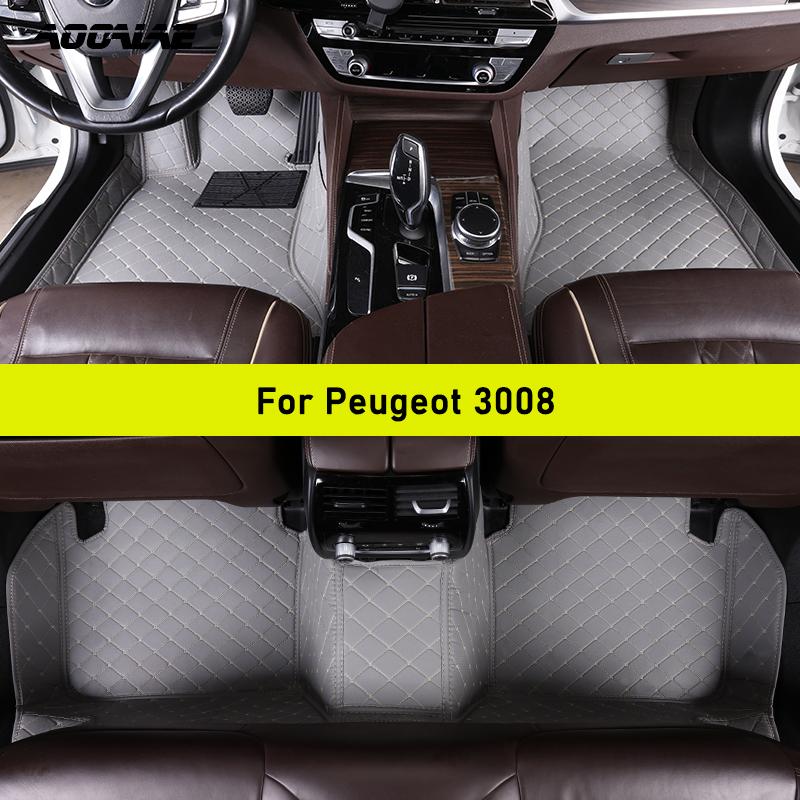 

Car Floor Mats For Peugeot 3008 2009- Auto Carpets Foot Coche Accessorie 2009-2013 3008 бежевый