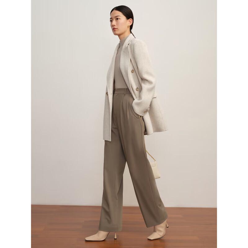 Jiuzi Anna Co. Women's Double-Breasted Wool Coat