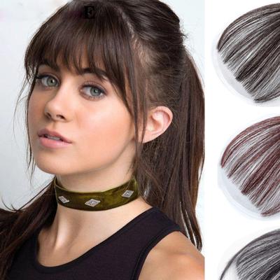 Femmes cheveux frange pince à cheveux dans les Extensions de cheveux frange naturel noir brun frange cheveux