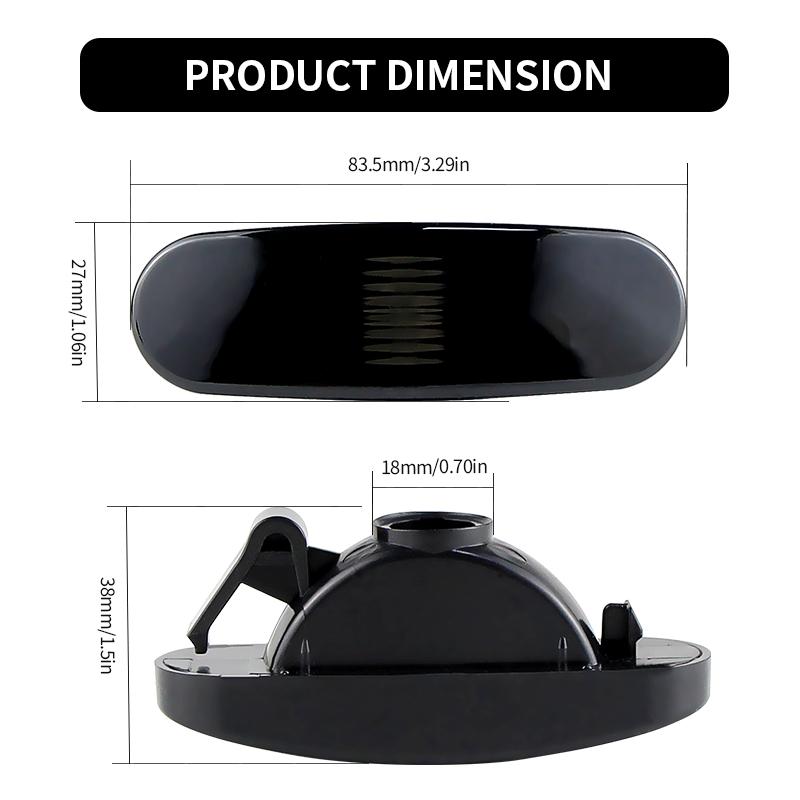 Side Marker Turn Signal Light Housing Cover Lens For Peugeot Bipper Citroen Nemo 2008-2019 Lancia Musa 2005-2012 Car Accessories