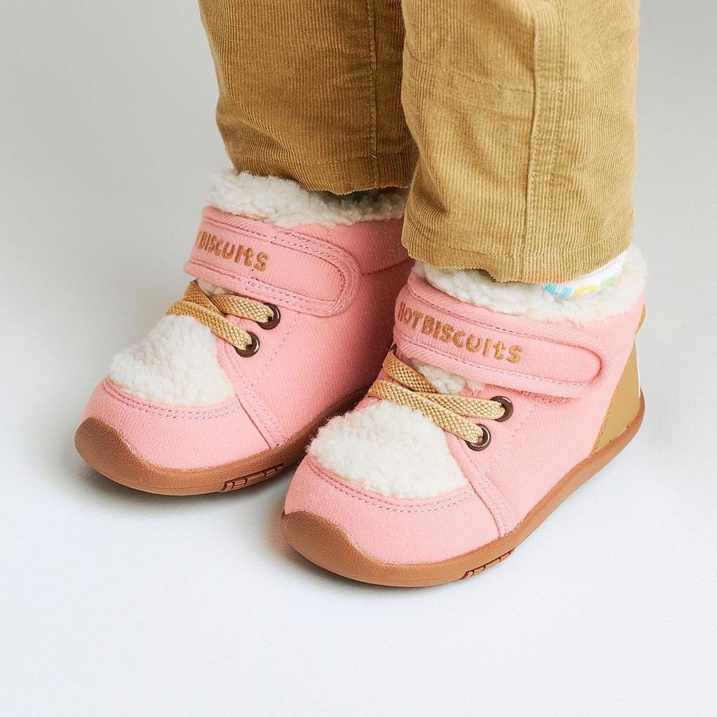MIKIHOUSE HOT BISCUITS Second Baby Shoes, Boys and Girls, Pink, Size 14.5cm, 73-9304-680