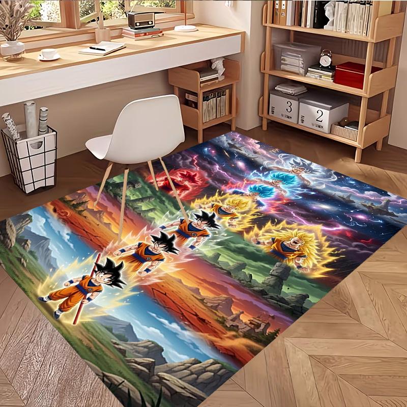 Kober s potiskem DRAGON BALL, Omyvatelný podlahový koberec, Do předsíně, Koleje, Prádelny, Kanceláře, Pracovny, Domácí dekorace, Dárek k narozeninám, Vánocům