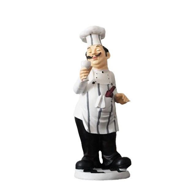 American Chef Doll Soft Figurine - Dessert & Pastry Shop Display Model