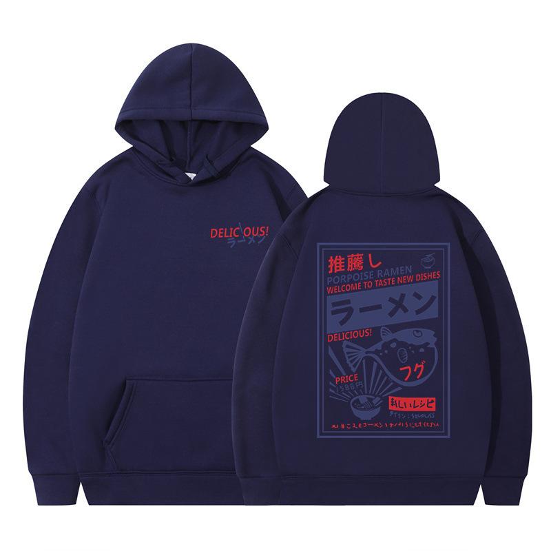 Autumn and Winter New Popular Trendy Brand Japanese Cartoon Printing Youth Men and Women Street Tide Loose Hooded Sweater