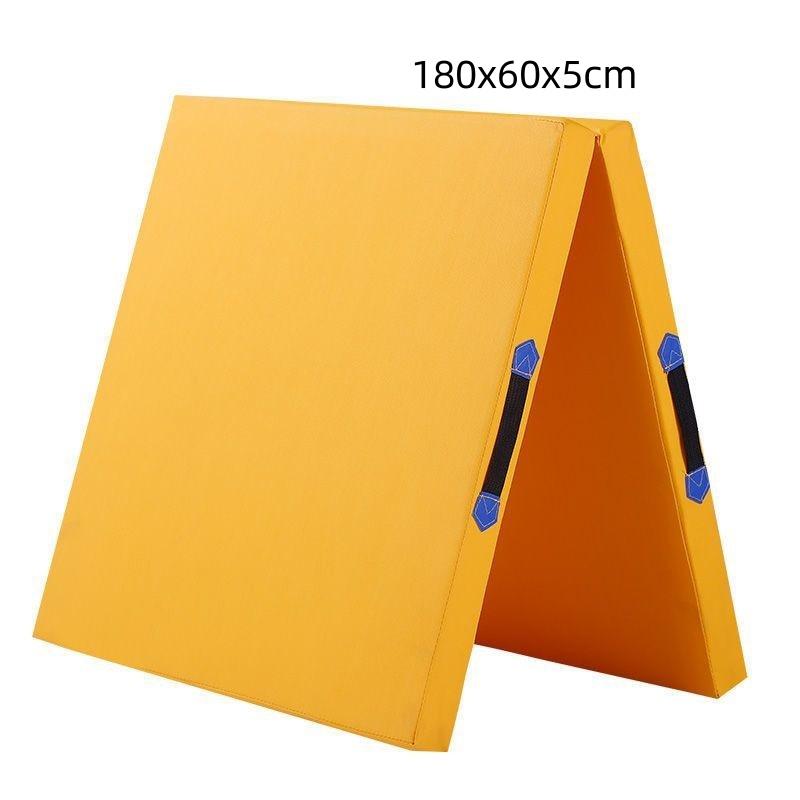 50MM Portable Anti Slip Foam Gymnastic Mat Leather Yoga Gymnastic Tumbling Mattress Gym Mat Foldable Exercise Mat
