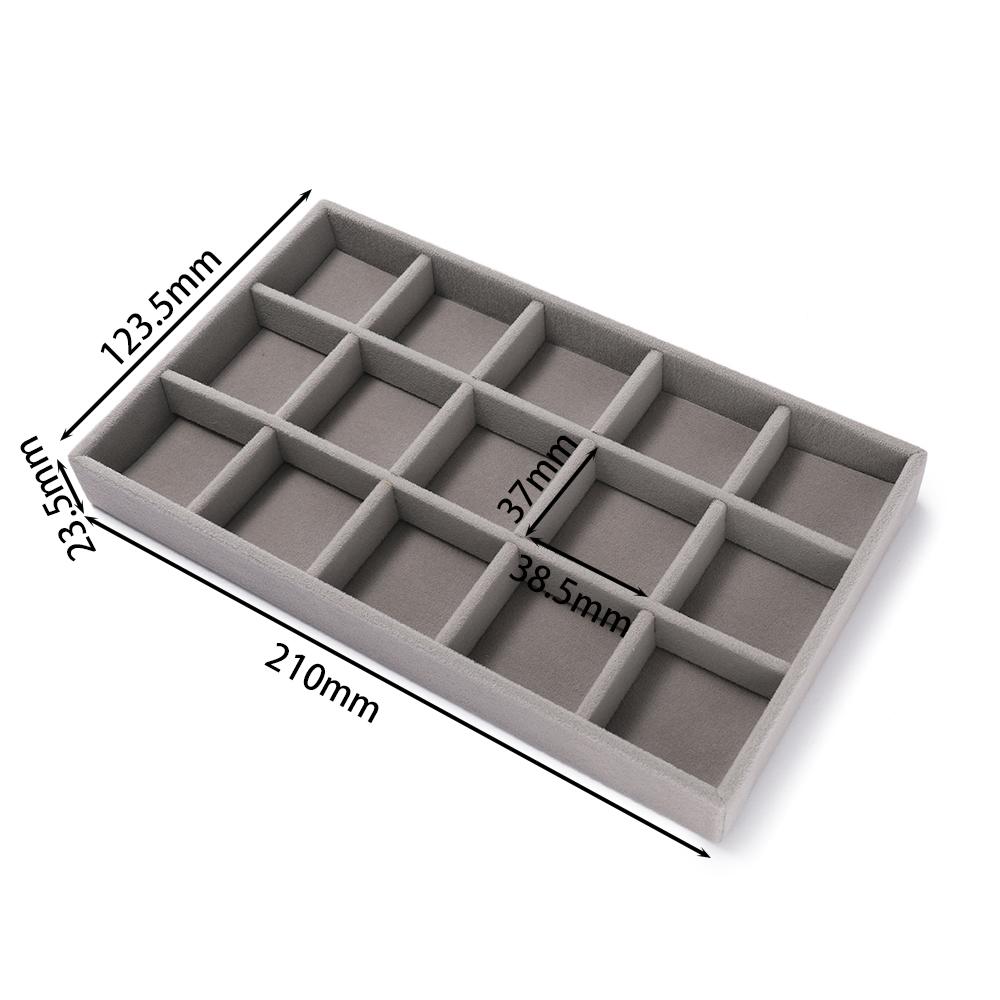 1Pc Jewelry Display Jewelry Storage Tray Jewelry Holder Portable Ring Earrings Necklace Organizer Box