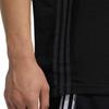 Adidas Logo Stripe Breathable Short Sleeve T-Shirt Men Tops Black HA3637