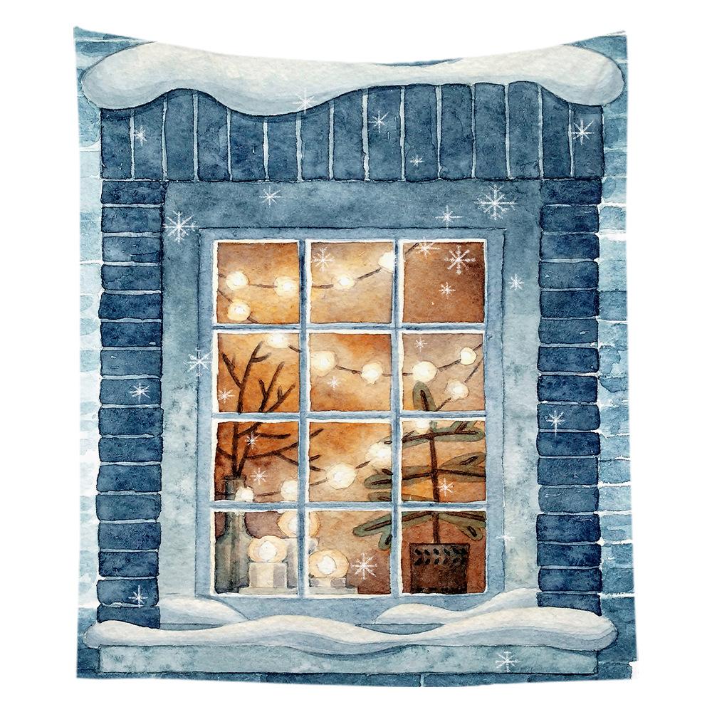 

Рождественский гобелен с изображением льда и снега, трансграничная подвесная ткань, подвесной тканевый гобелен для комнаты 100x75cm